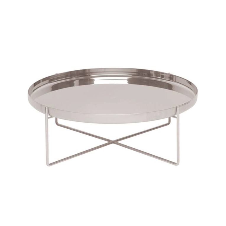 Table basse CM05 HABIBI Ø 57 x H 30 Inox E15