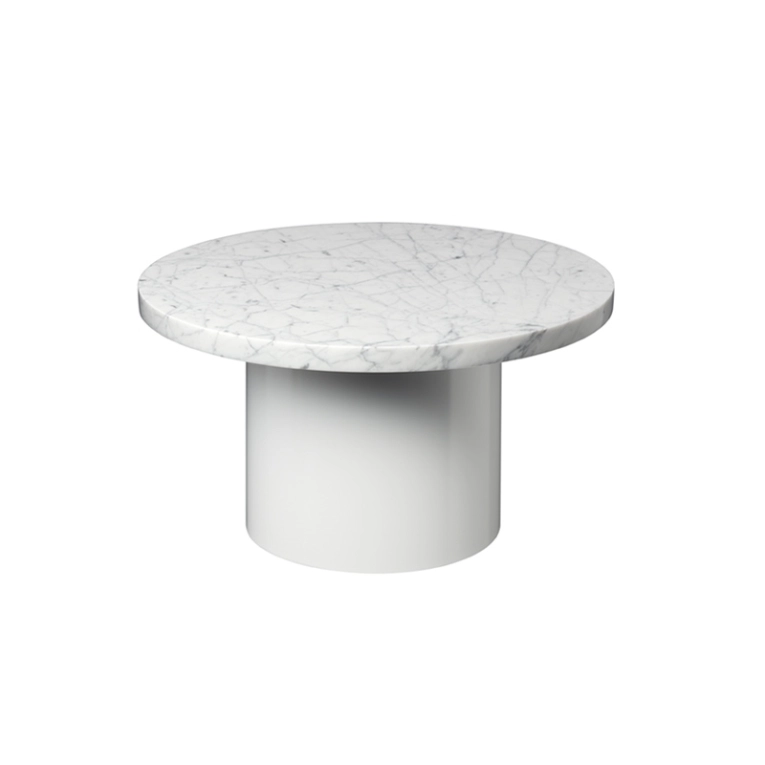 Table basse CT09 ENOKI Ø 55 x H 30 Blanc E15