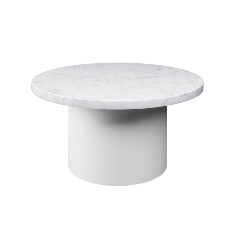 Table basse CT09 ENOKI Ø 70 x H 35 Blanc E15