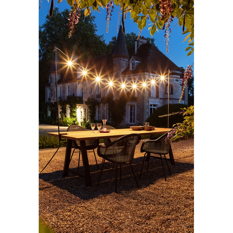 Luminaire extérieur Guirlande lumineuse LIGHT MY TABLE Noir VINCENT SHEPPARD