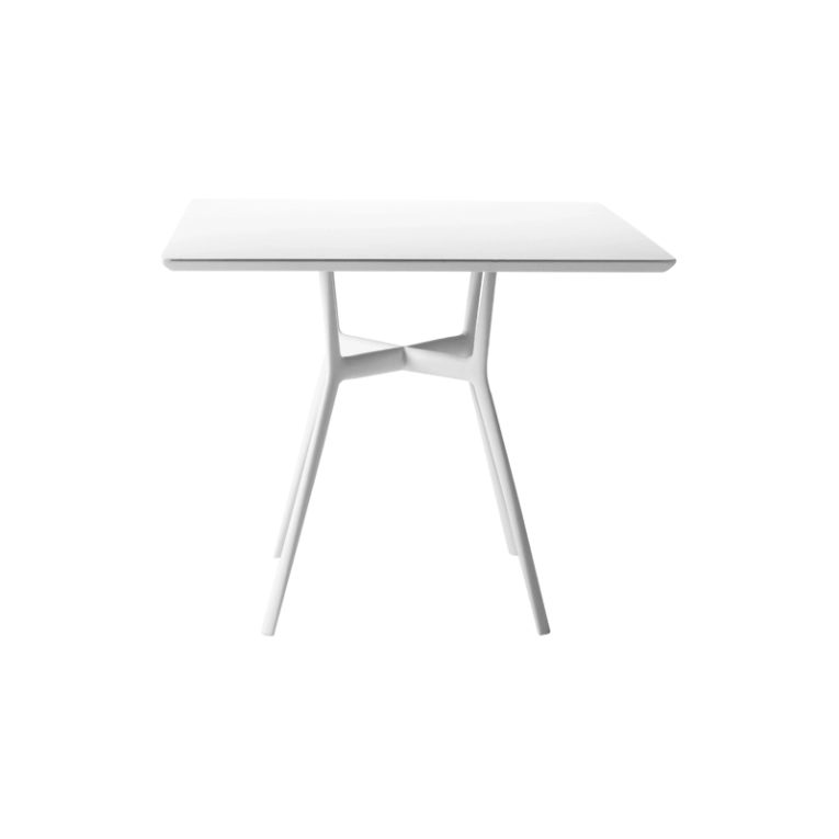 Table extérieur Table BRANCH 80x80 Blanc TRIBU