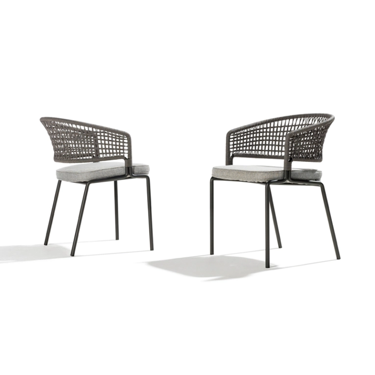 Chaise extérieur Petit fauteuil CTR Lin/ blanc TRIBU