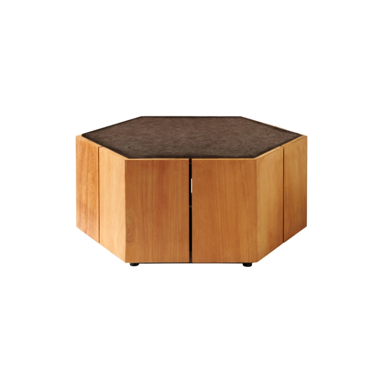 Table basse extérieur Table basse HEXAGON Wengé TRIBU