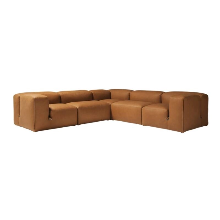 Canapé LE MURA Composition d'angle Cuir Zahir 10 TACCHINI