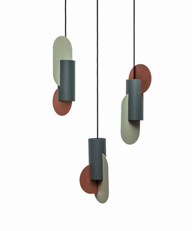 Suspension SUPREMATIC CS1 THREE Cuivre, vert pin, vert sauge NOOM HOME