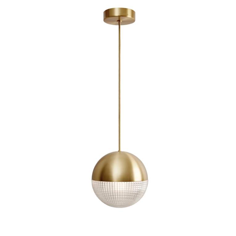 Suspension LITTLE LENS FLAIR Laiton brossé LEE BROOM
