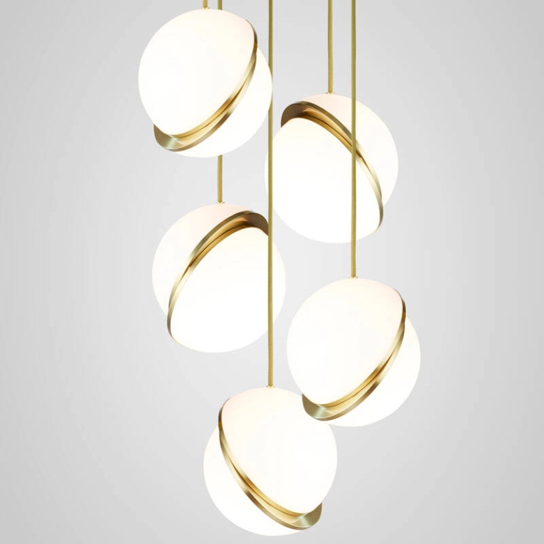 Suspension MINI CRESCENT CHANDELIER 5 PIECES LEE BROOM
