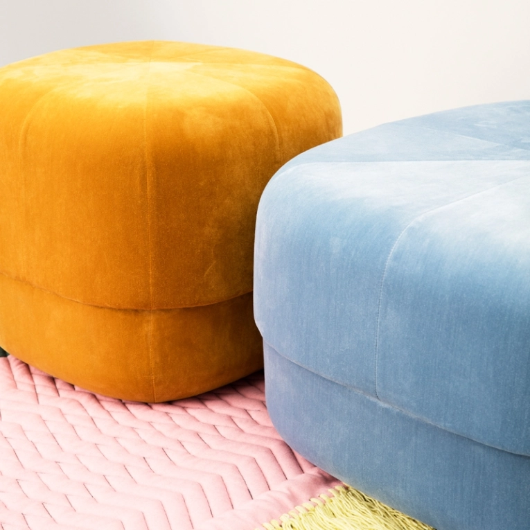 Pouf CIRCUS Small Velours blush Normann Copenhagen