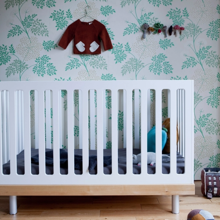 Lit enfant Lit bébé CLASSIC Blanc/ bouleau OEUF NYC