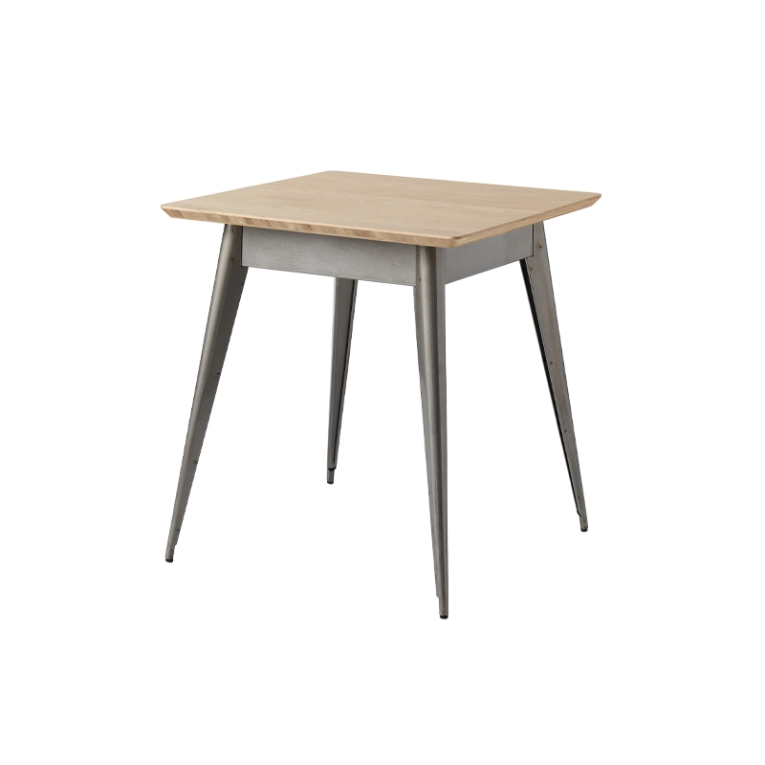 Table Table 55 70x70 plateau chêne Brut verni TOLIX