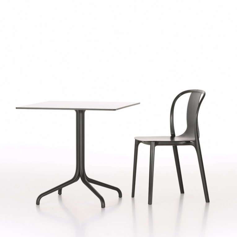 Chaise BELLEVILLE CHAIR plastique Gris mousse VITRA
