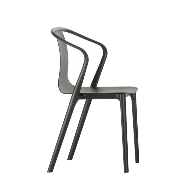 Chaise BELLEVILLE ARMCHAIR plastique Basalt VITRA