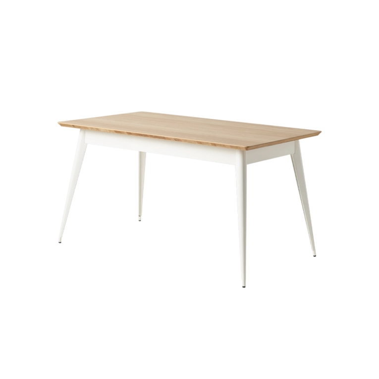 Table Table 55 140x80 plateau chêne Blanc pur TOLIX