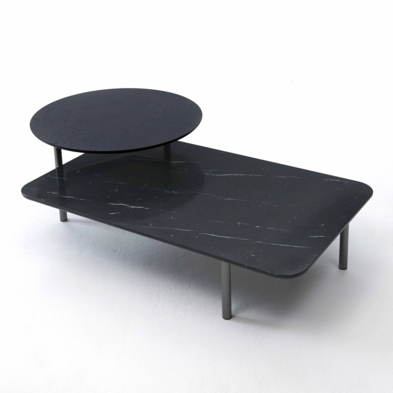 Table basse BITOP marbre Noir COEDITION