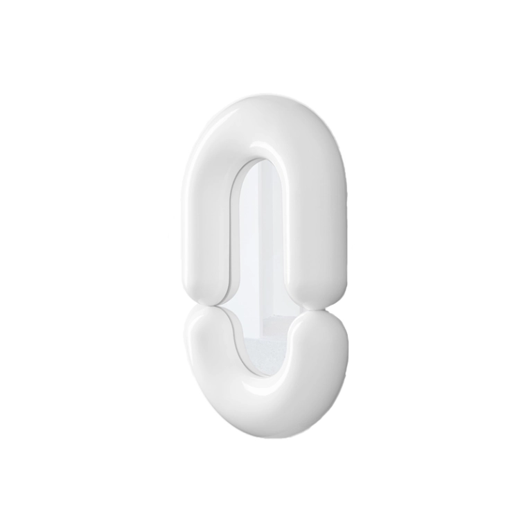 Miroir Miroir ZODIAC M Blanc MOUSTACHE