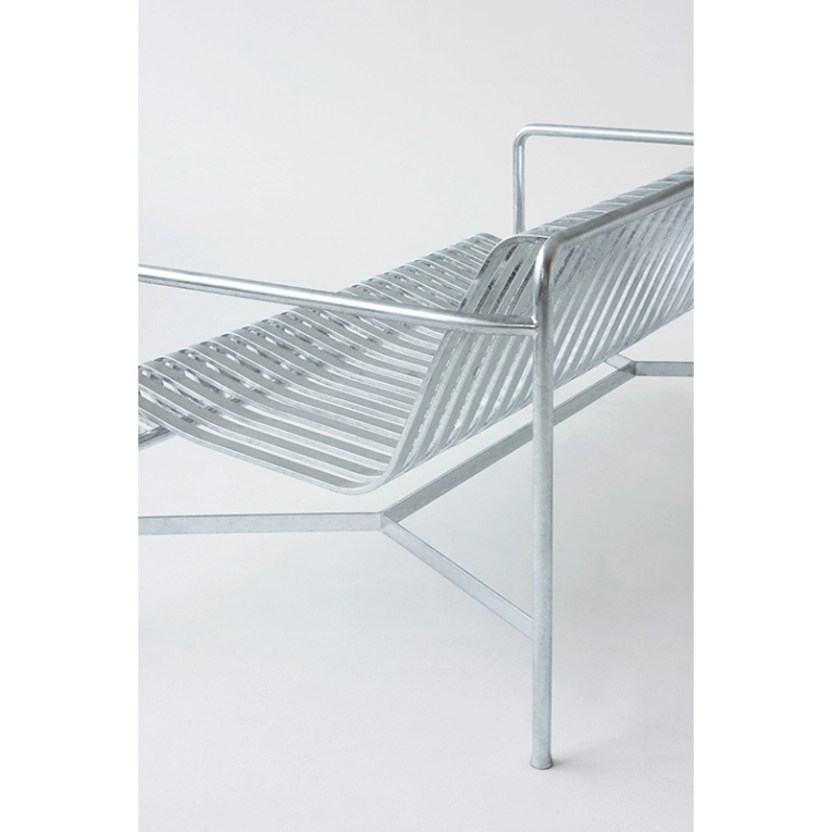 Banc extérieur PALISSADE L128 Galvanisé HAY