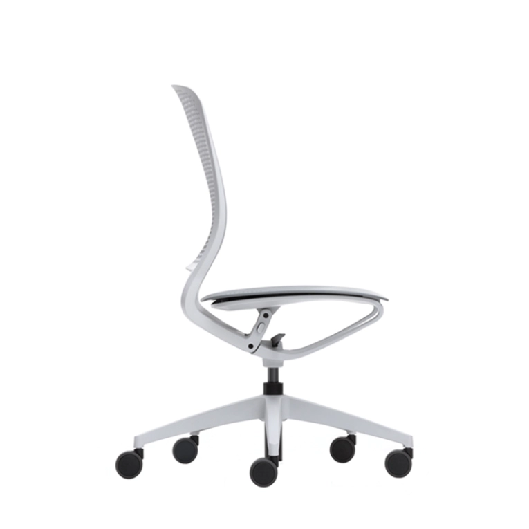 Fauteuil de bureau SE:MOTION sans accoudoirs Gris clair SILVERA PRO