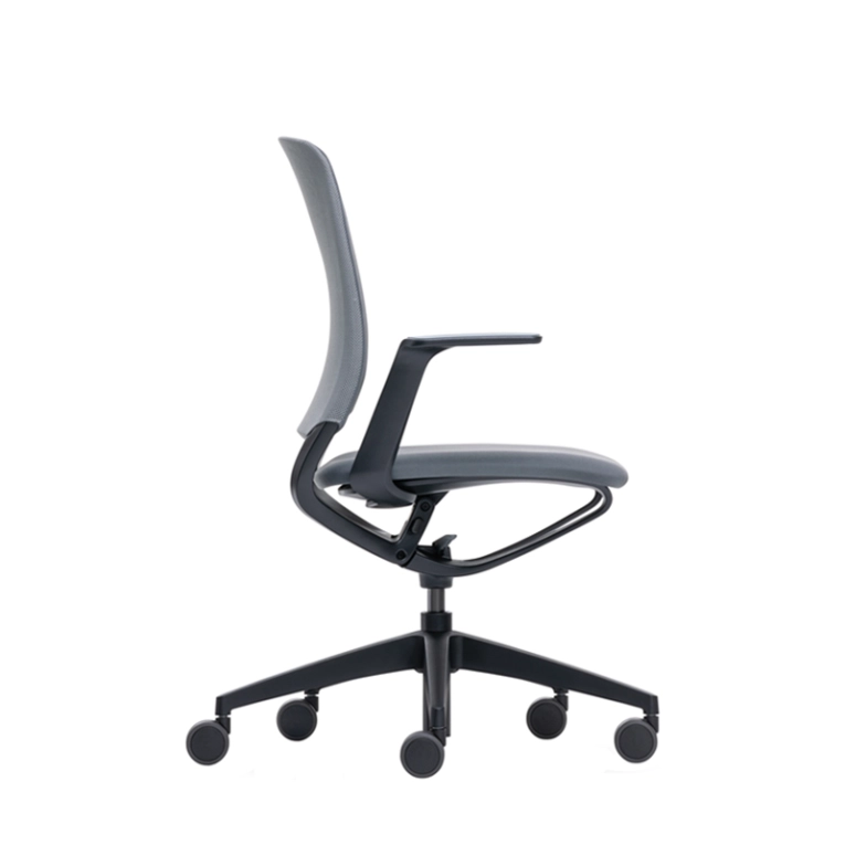 Fauteuil de bureau SE:MOTION assise et dossier rembourrés Anthracite 60025/ structure noire SILVERA PRO