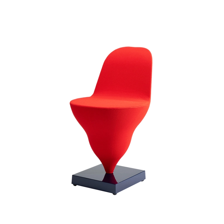Chaise GELATO Cherry/ base bleu marine MOUSTACHE
