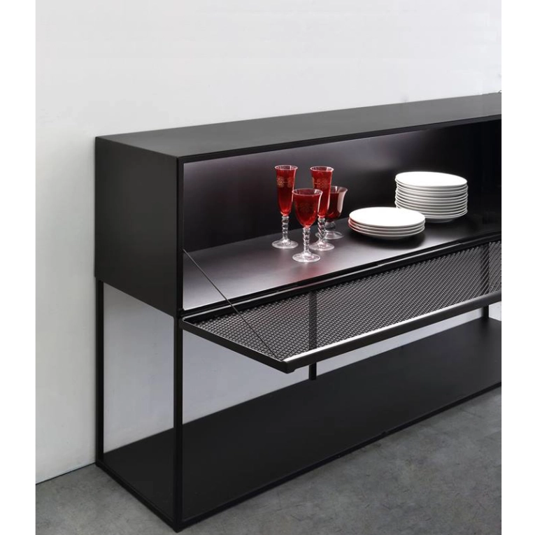 Meuble de rangement TRISTANO SIDEBOARD H82 Gris micacé ZEUS