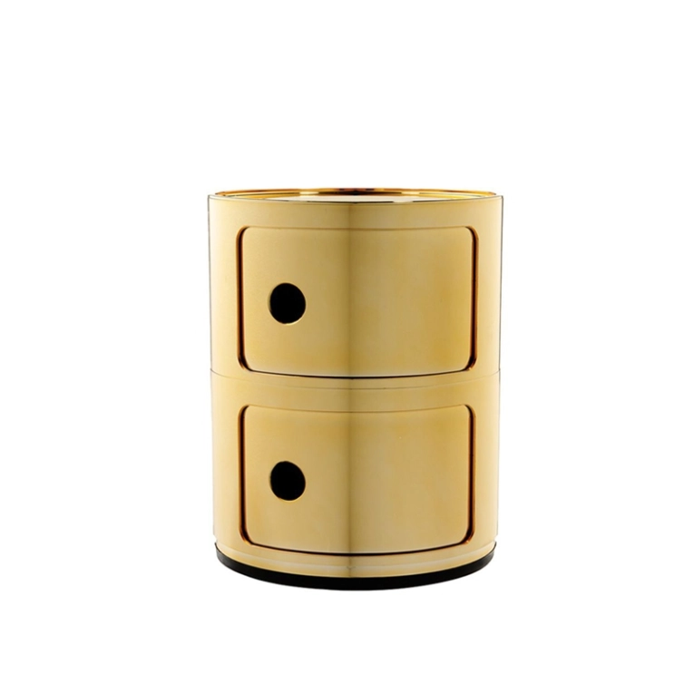 Meuble de rangement COMPONIBILI métallisé 2 portes Or KARTELL