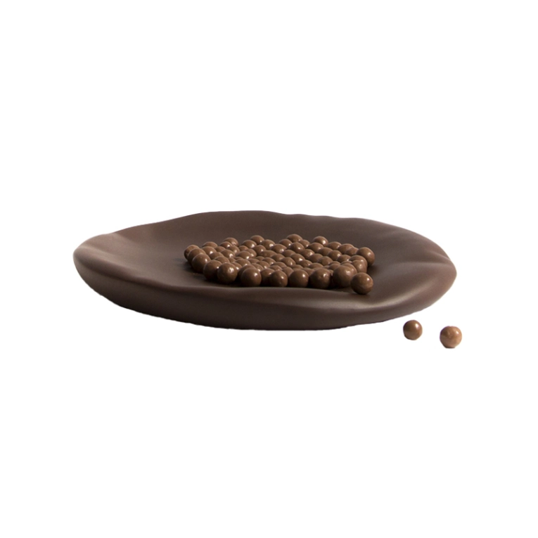 Centre de table & corbeille Coupe CANOVA Large Chocolat MOUSTACHE