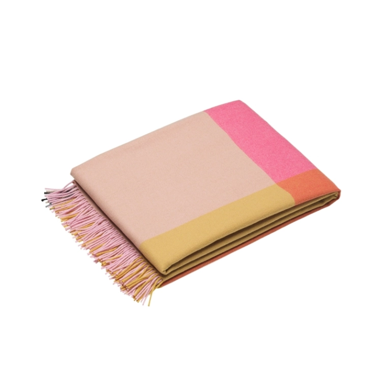 Plaid Plaid COLOUR BLOCK Rose vif-beige VITRA