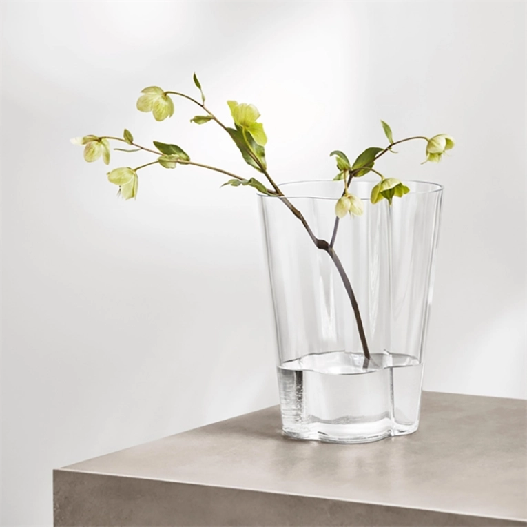 Vase Vase AALTO H 27 Transparent IITTALA