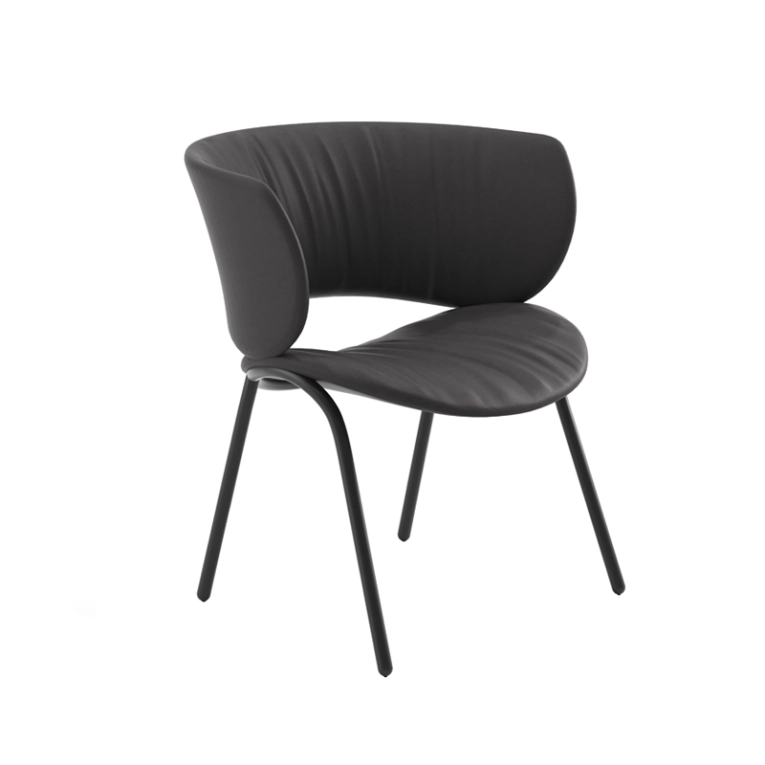 Fauteuil FUNDA LOUNGE Valencia noir VICCARBE