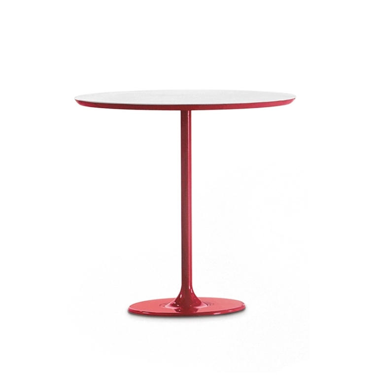 Table d'appoint guéridon DIZZIE 51x47 Rouge ARPER