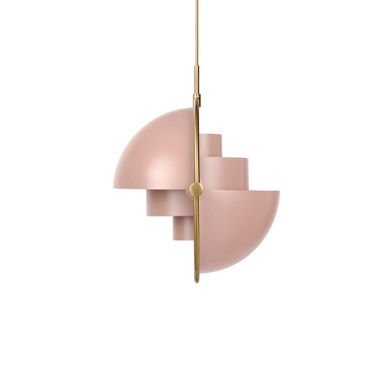 Suspension MULTI-LITE Laiton/ rose GUBI