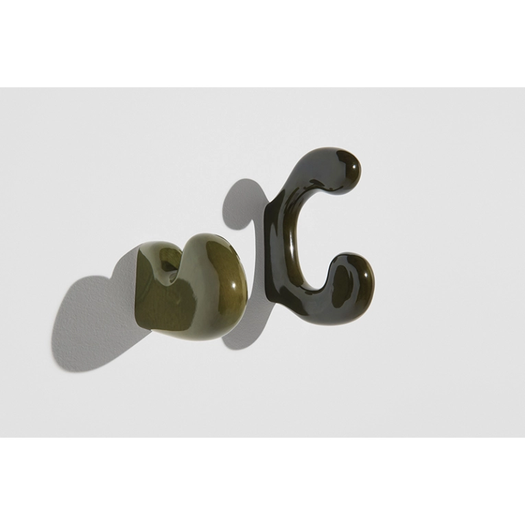 Patère Design Set de 2 patères KLUMP Vert PETITE FRITURE