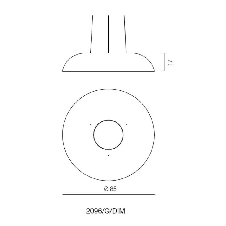 Suspension MAGGIOLONE Noir MARTINELLI LUCE