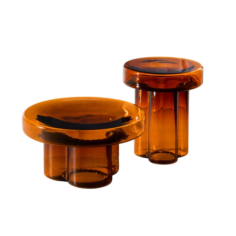 Table d'appoint guéridon SODA H 45 Bleu MINIFORMS