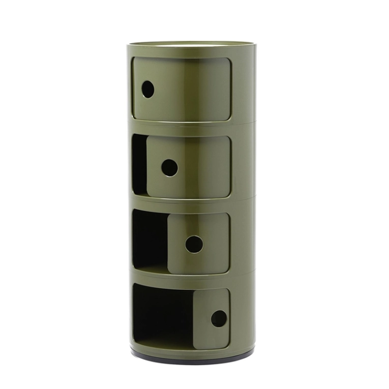 Meuble de rangement COMPONIBILI 4 tiroirs Vert KARTELL