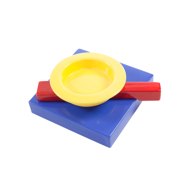 Accessoire de cuisine Cendrier SQUASH Jaune, bleu, rouge MEMPHIS MILANO