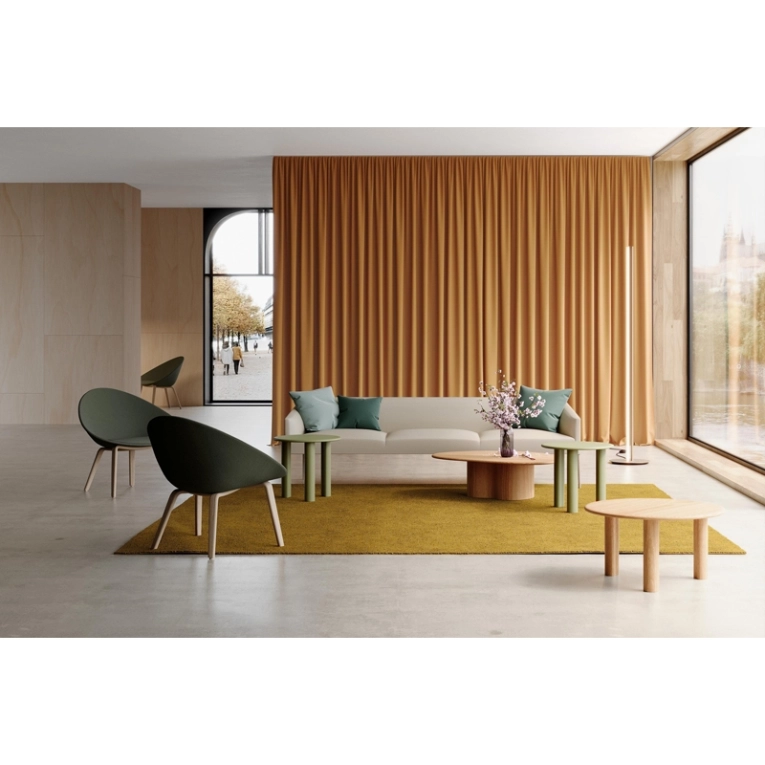 Table d'appoint guéridon GHIA Ø 50 3 pieds Vert ARPER