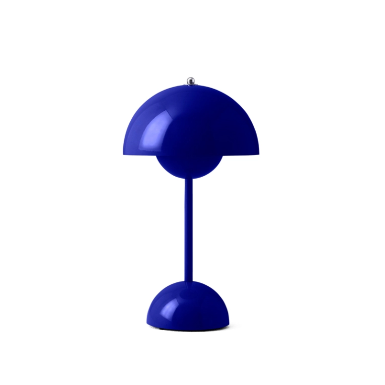 Lampe à poser FLOWERPOT VP9 sans fil Bleu cobalt AND TRADITION