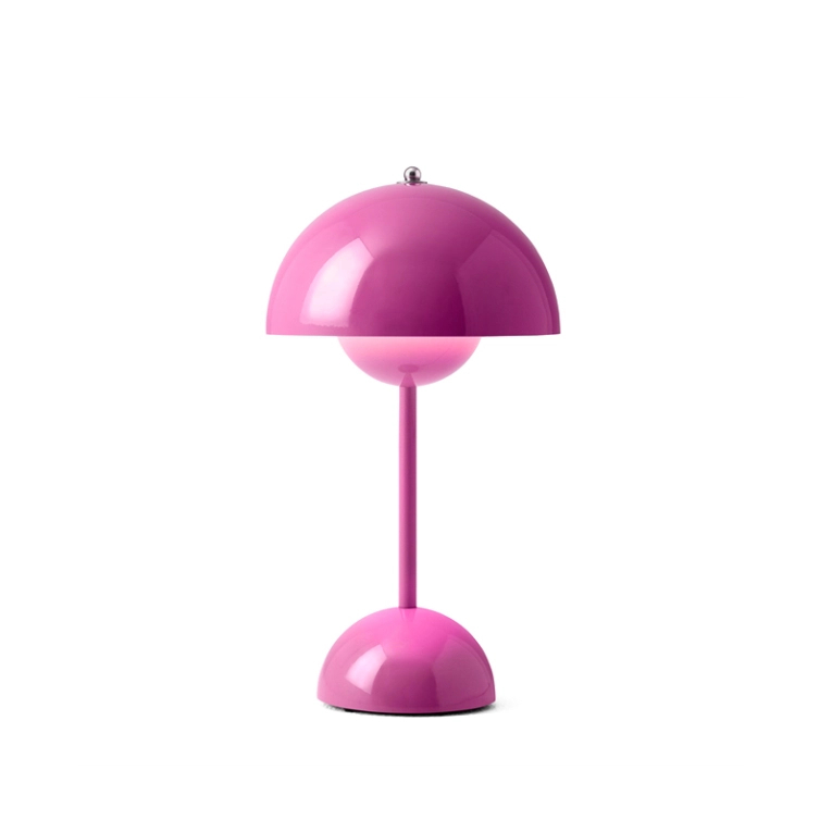 Lampe à poser FLOWERPOT VP9 sans fil Rose acidulé AND TRADITION