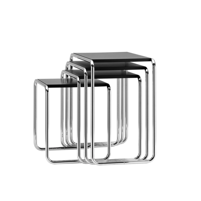 Table d'appoint guéridon SET B 9 Noir THONET