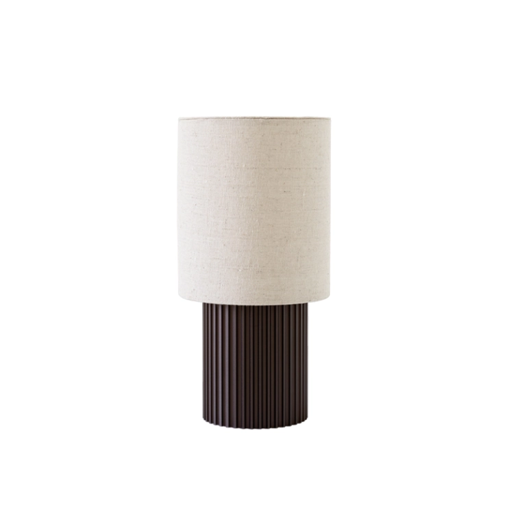 Lampe à poser MANHATTAN SC52 Bronze & toile AND TRADITION