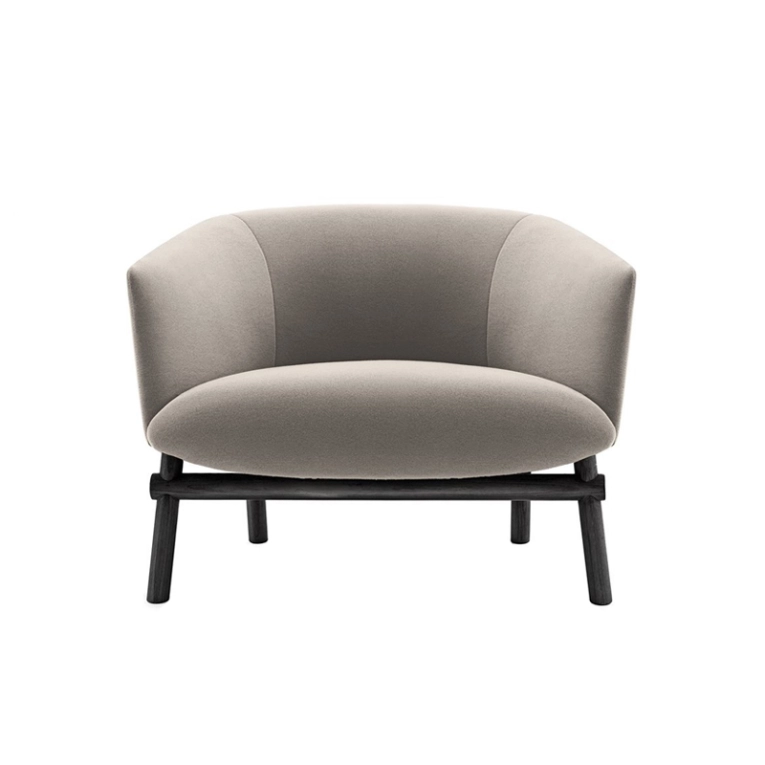 Fauteuil LIVRE Gris mink 518 GALLOTTI & RADICE