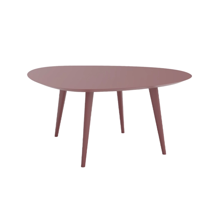 Table TWEED 2319 L 160 Rouge amarante ZANOTTA