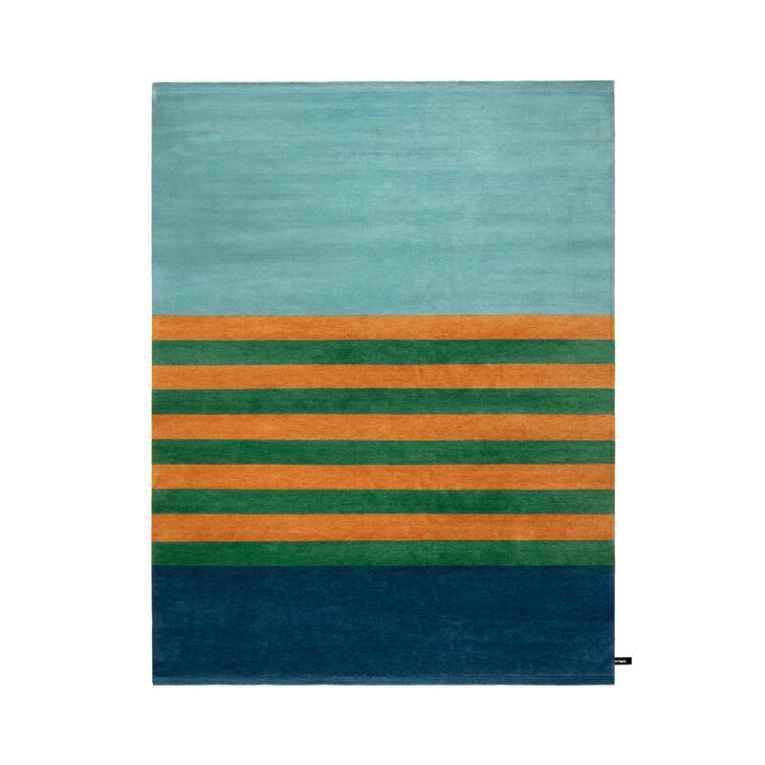 Tapis Tapis LES ARCS VERT ABRICOT 1972 CC-TAPIS