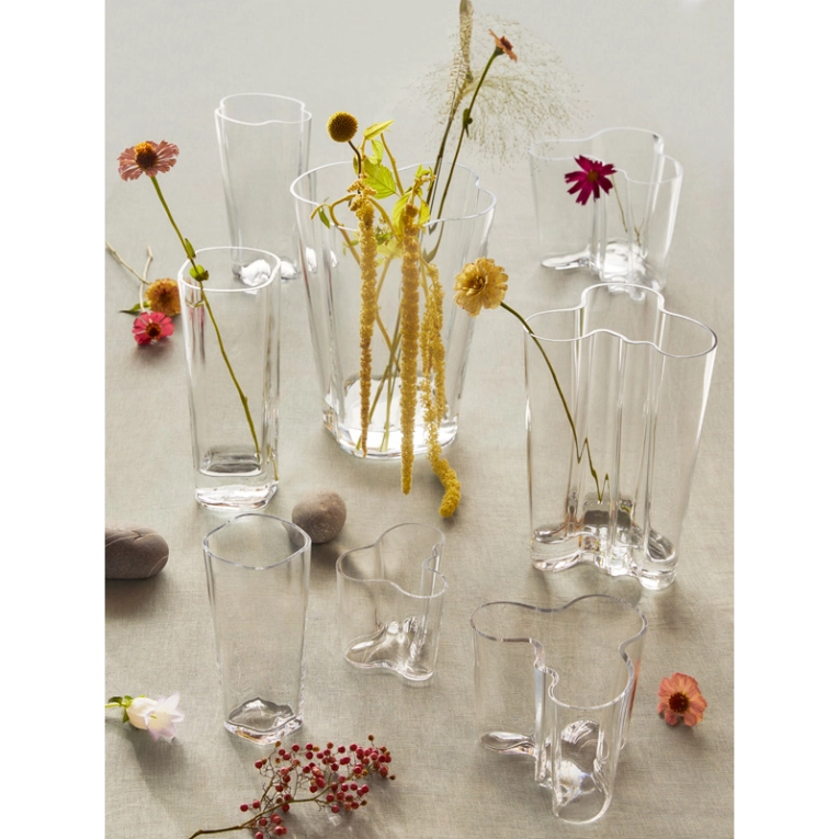 Vase Vase AALTO H 18 Transparent IITTALA
