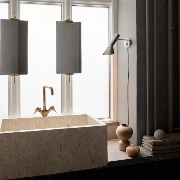 Applique AJ WALL Acier inox LOUIS POULSEN