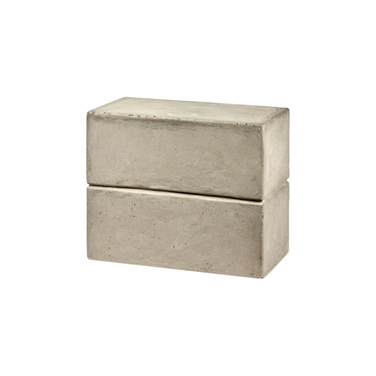 Stool PAWN CONCRETE RECTANGULAR Béton gris clair SERAX