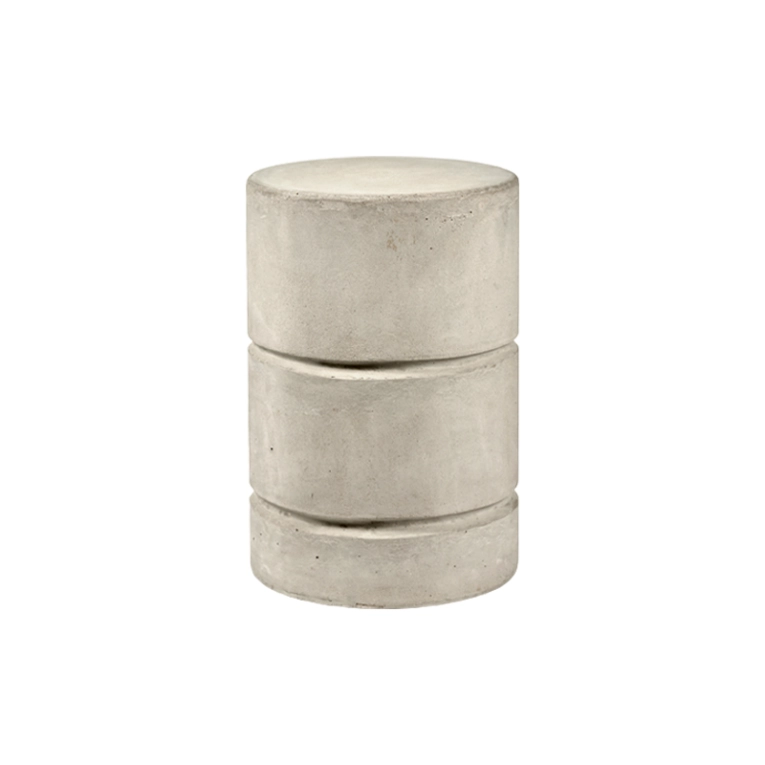 Stool PAWN CONCRETE ROUND Béton gris clair SERAX