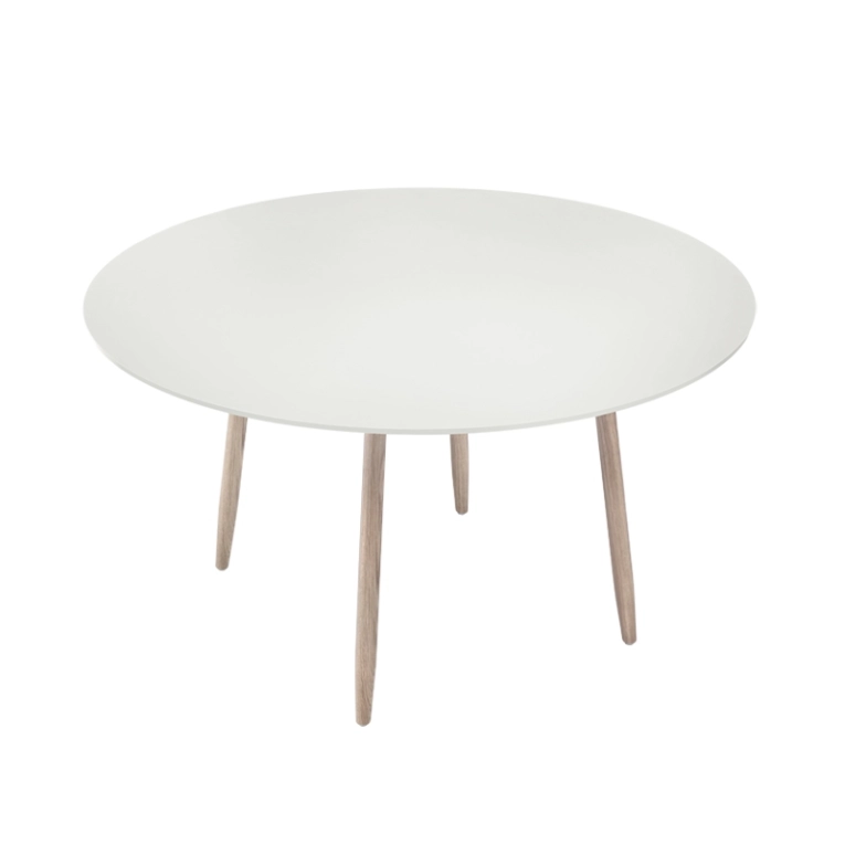Table ICHA  Ø 125 Champignon/ hêtre blanchi MASSPRODUCTIONS