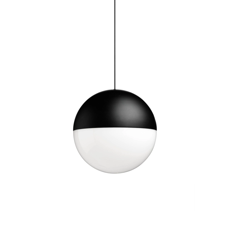 Suspension STRING LIGHT SPHERE Noir FLOS